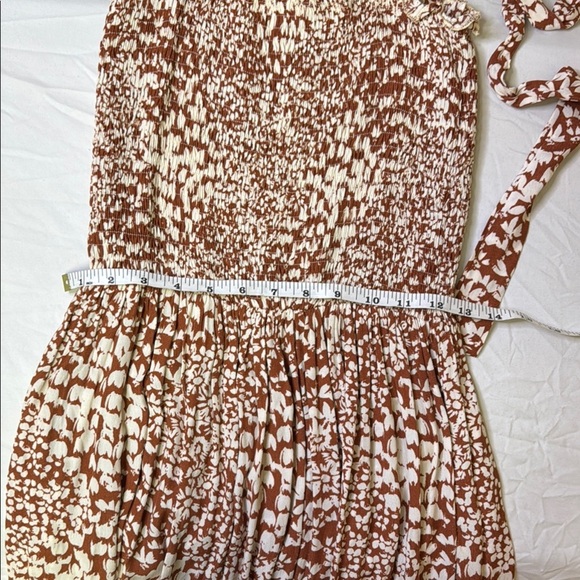 By Together Brown and White Tiered Maxi Sundress - Picture 9 of 9